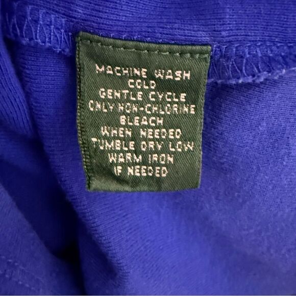 Lauren Ralph Lauren Blue Short Sleeve Top Size M - Picture 4 of 4